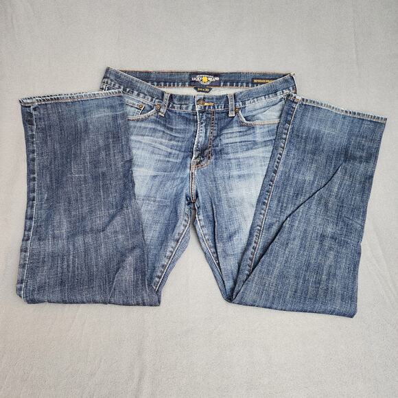 Lucky Brand Mens Jeans 361 Vintage Straight 34x30 Loose Baggy Distressed 90s Y2k - Picture 1 of 13